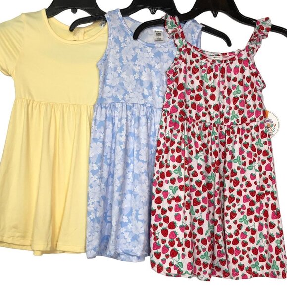 MEMBERS MARK 3 PACK GIRLS YUMMY DRESS SIZE 5 NWT - Picture 7 of 10